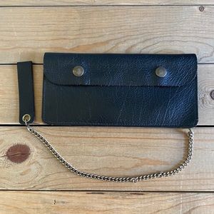 Vintage Cowhide Wristlet